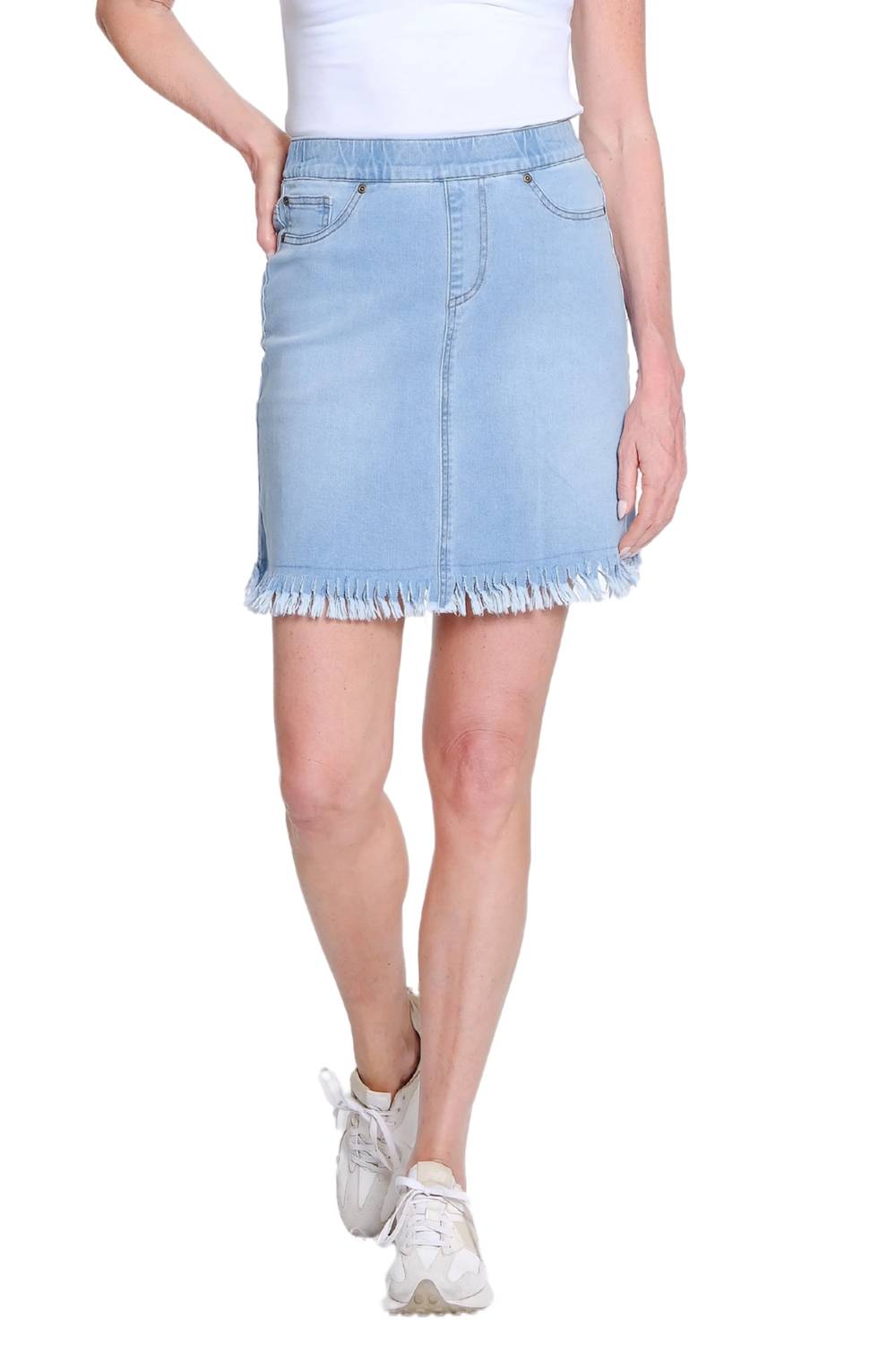 Multiples - Women's Twisted Fringe Hem Skort