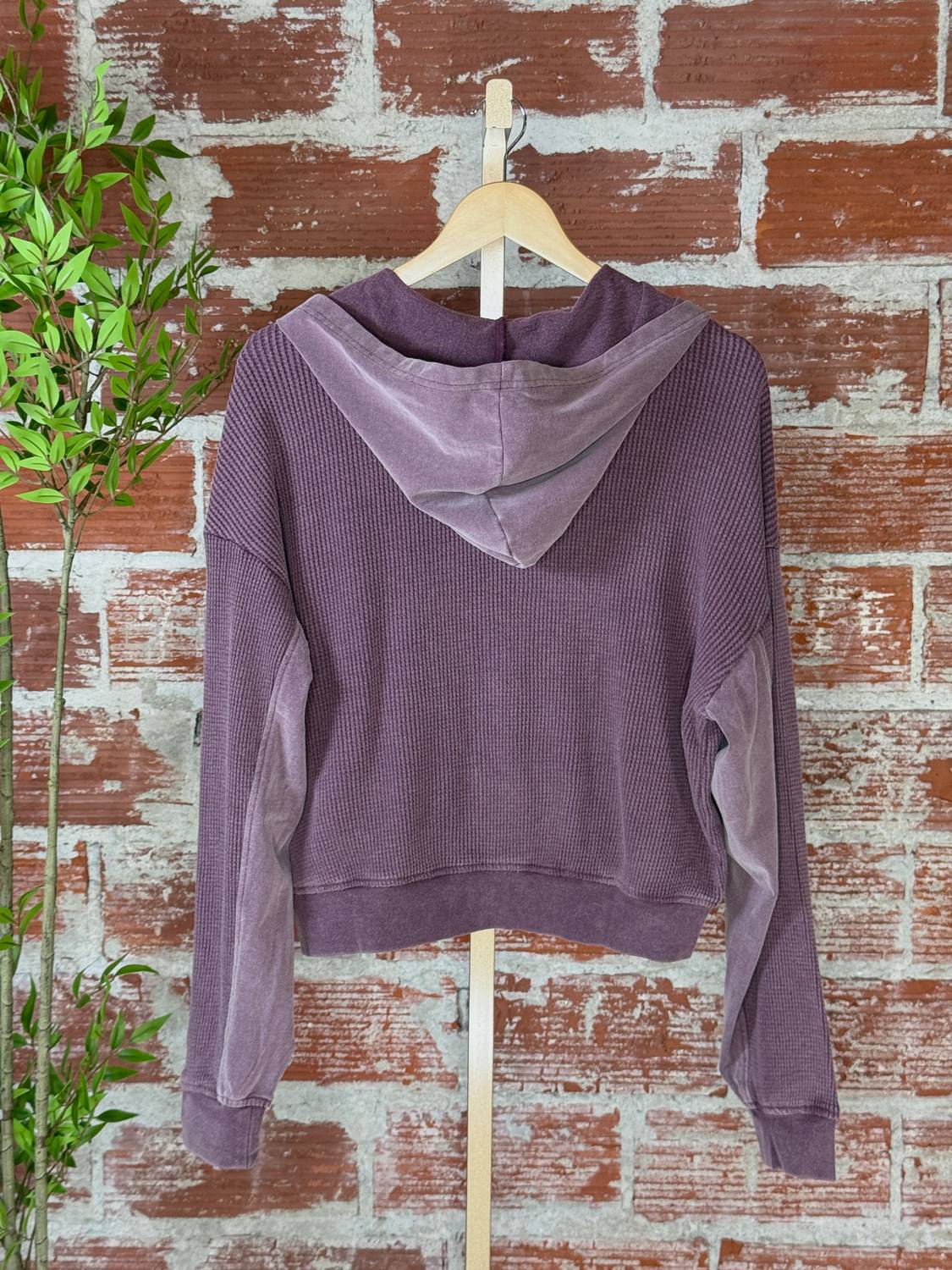 Double Zero - Women's After Hours Waffle Zip-up Hoodie