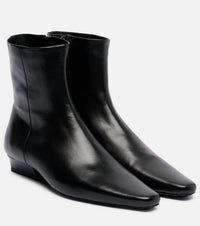 Staud - Women's Wally Leather Flat Ankle Boot