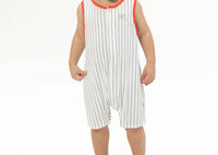 Angel Dear - Baseball Stripe Sleeveless Shortie Romper
