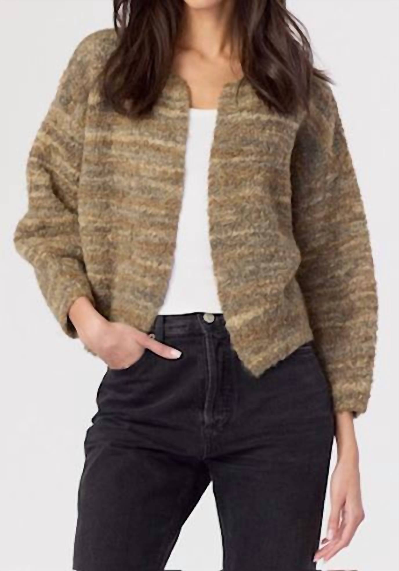 J. Society - Novelty Open Front Cardigan