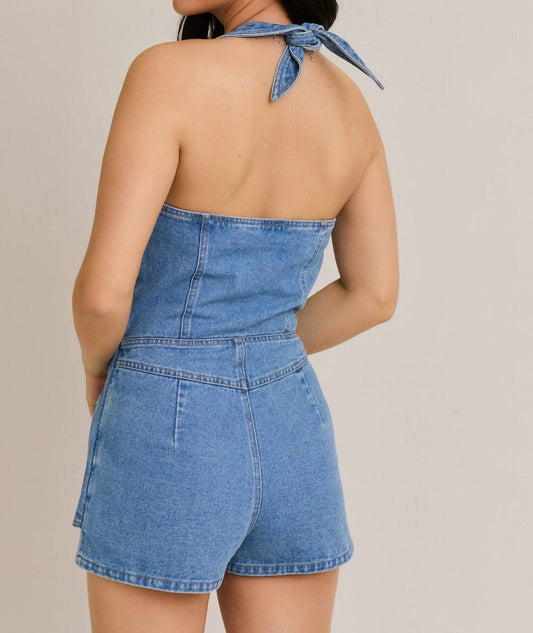 Le Lis - Dina Denim Romper