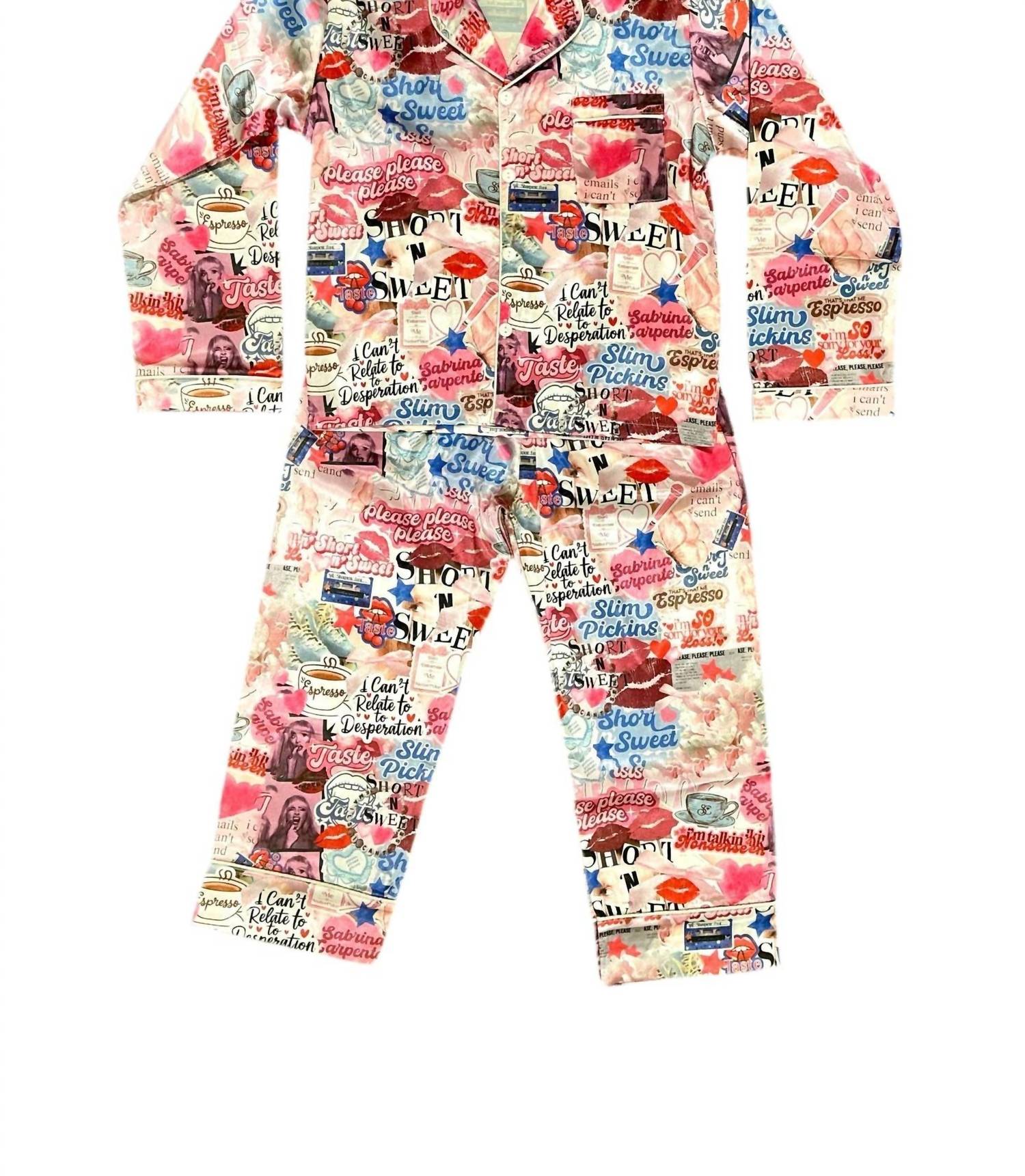 Tweenstyle - Sabrina Carpenter Silk Loungewear Set