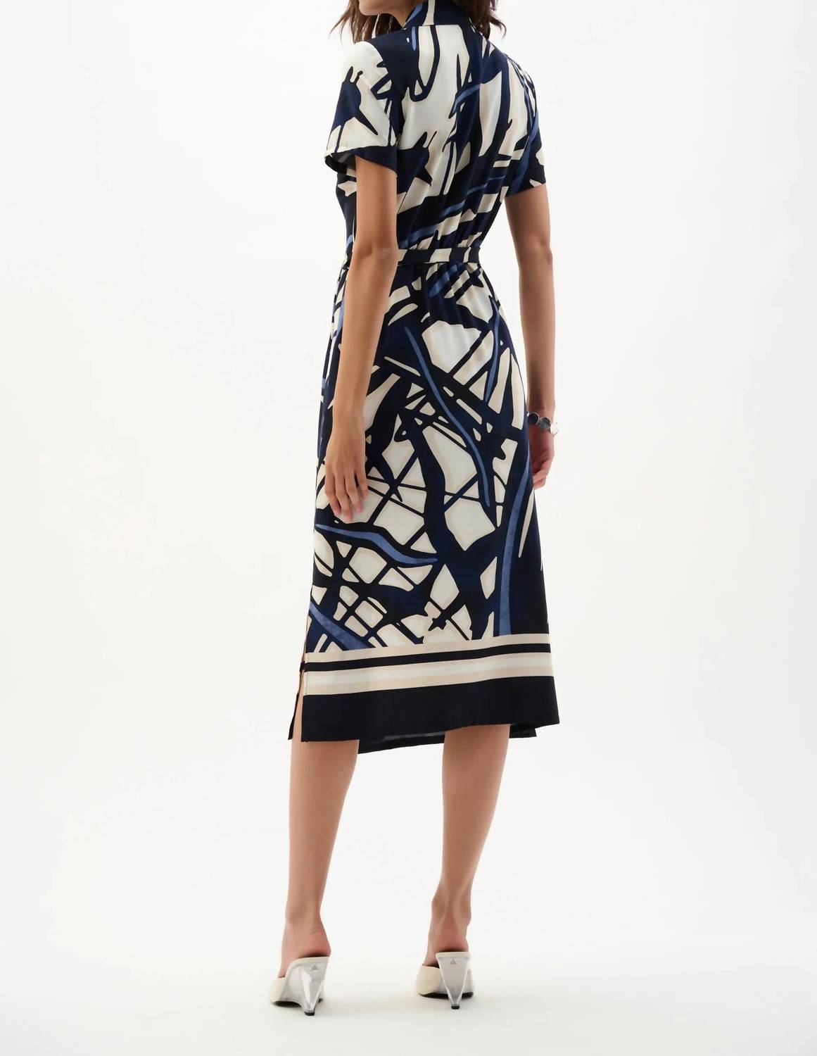 Joseph Ribkoff - Abstract Wrap Shirt Dress