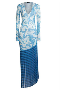 Etro - Printed Long Sleeve Dress