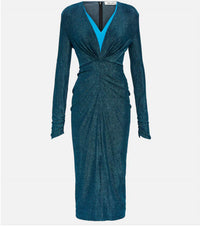 Diane Von Furstenberg - Hades Jersey Midi Dress With Sparkle