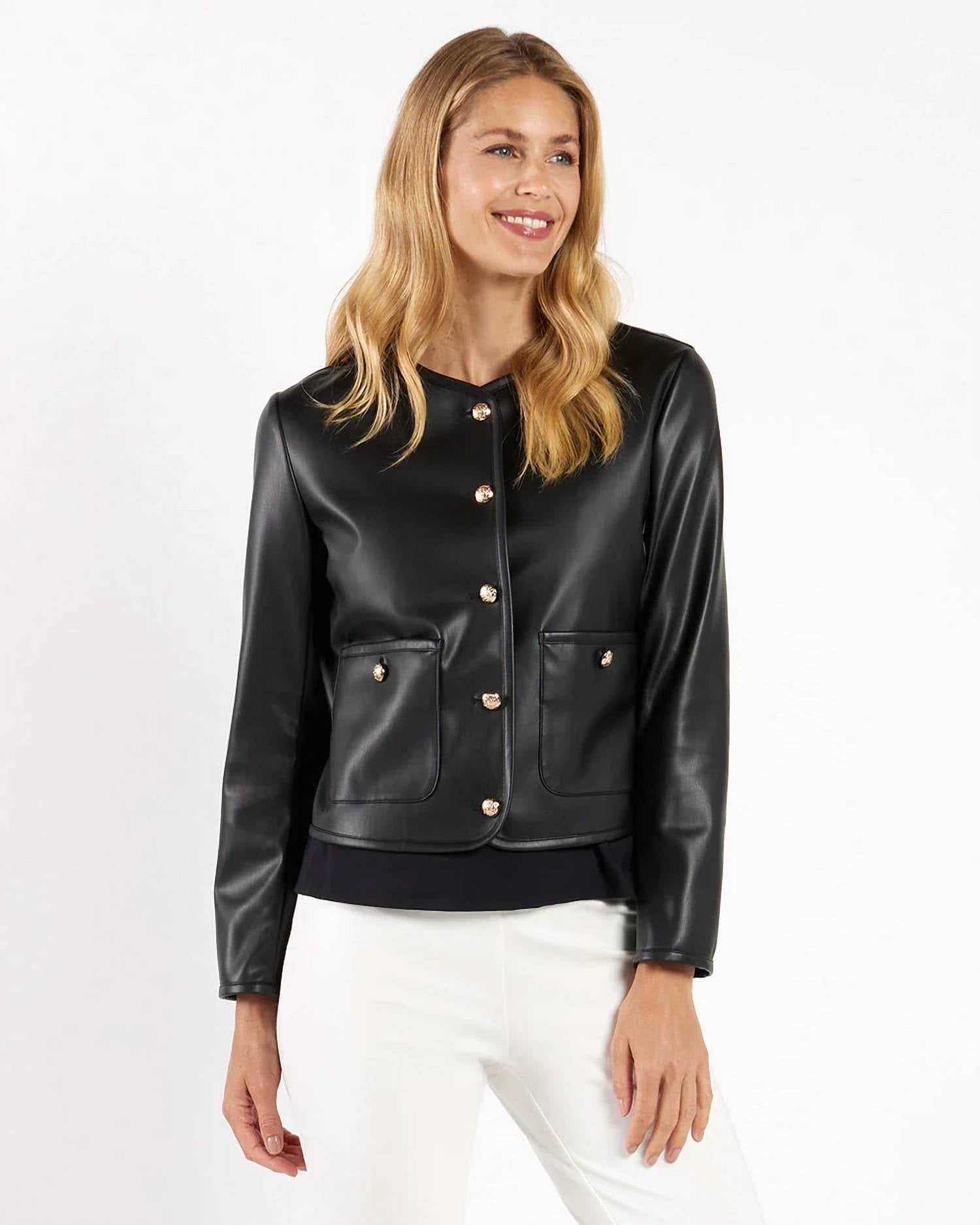 Jude Connally - Faux Leather Hope Jacket