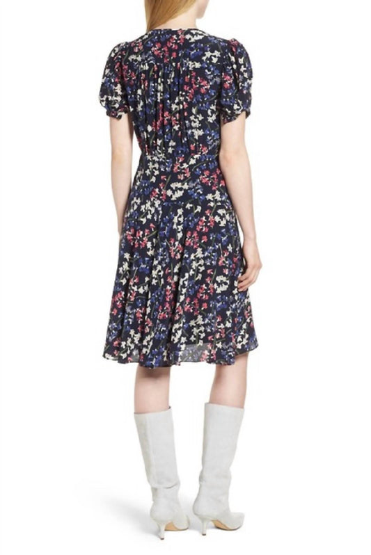 Lewit - Silk Floral A Line Flounce Dress
