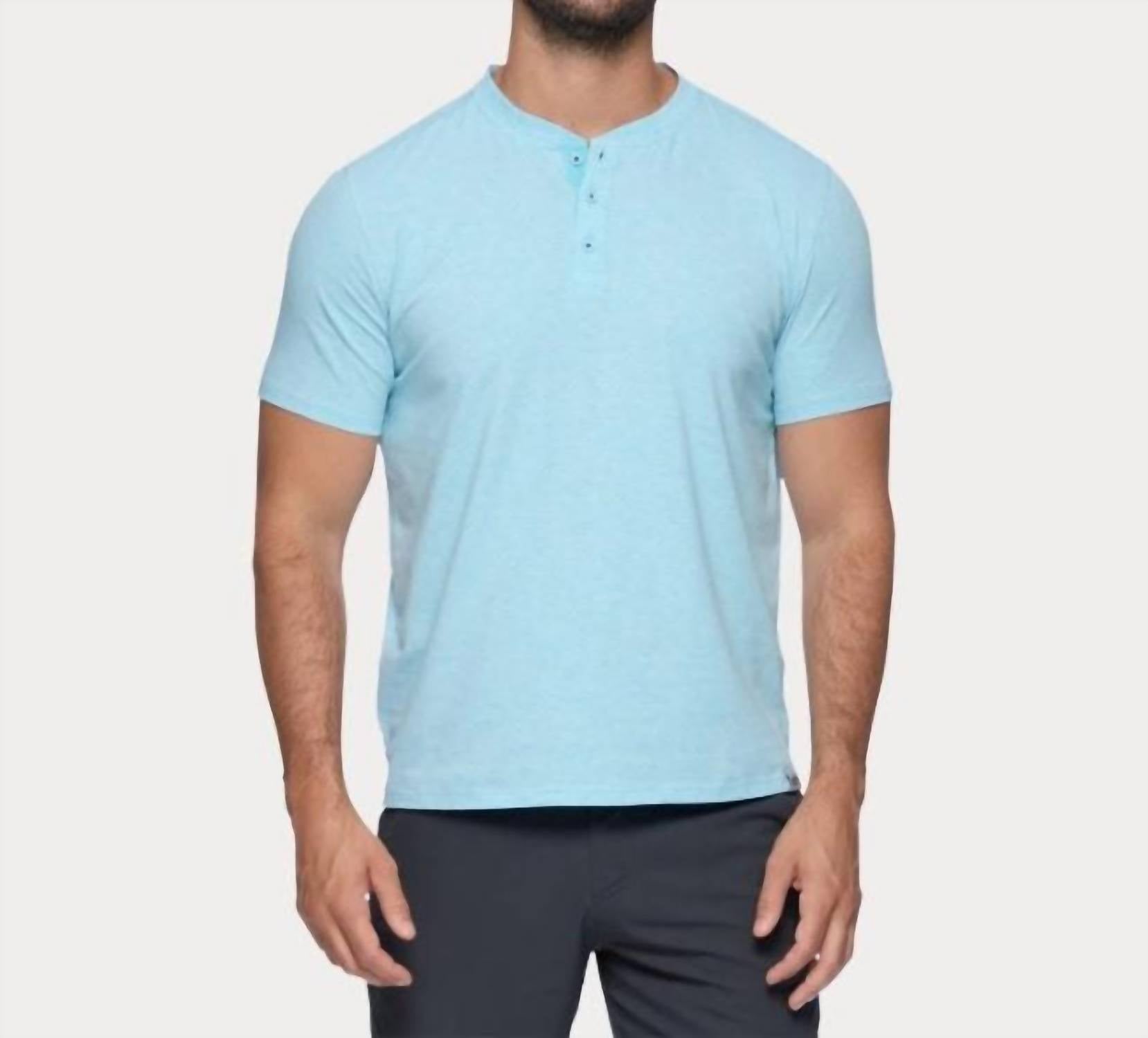Flags & Anthem - Essential Stretch Comfort Henley Shirt