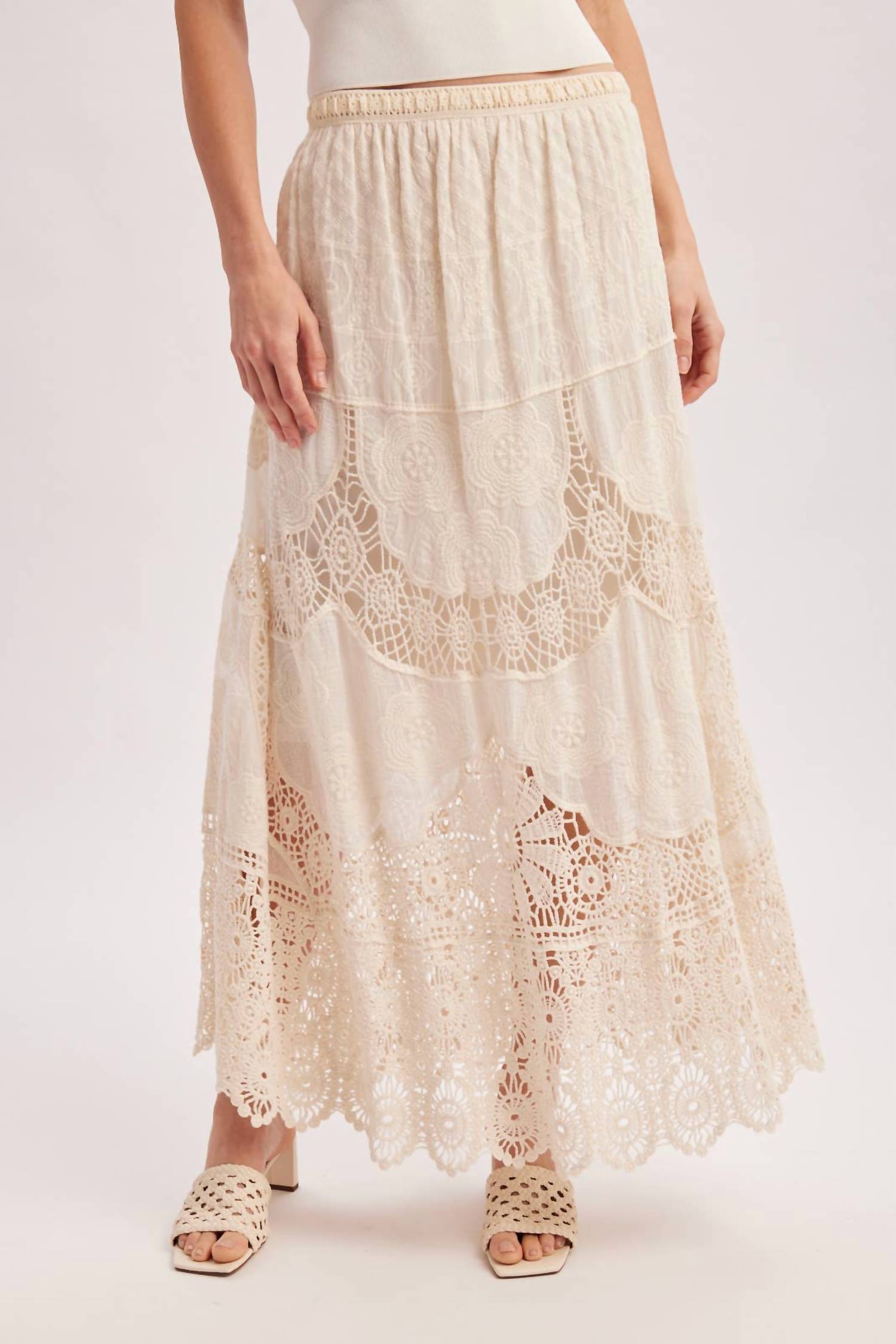 Bluivy - Elsa Lace Maxi Skirt
