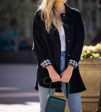 Amaryllis - Plaid Lined Corduroy Shacket