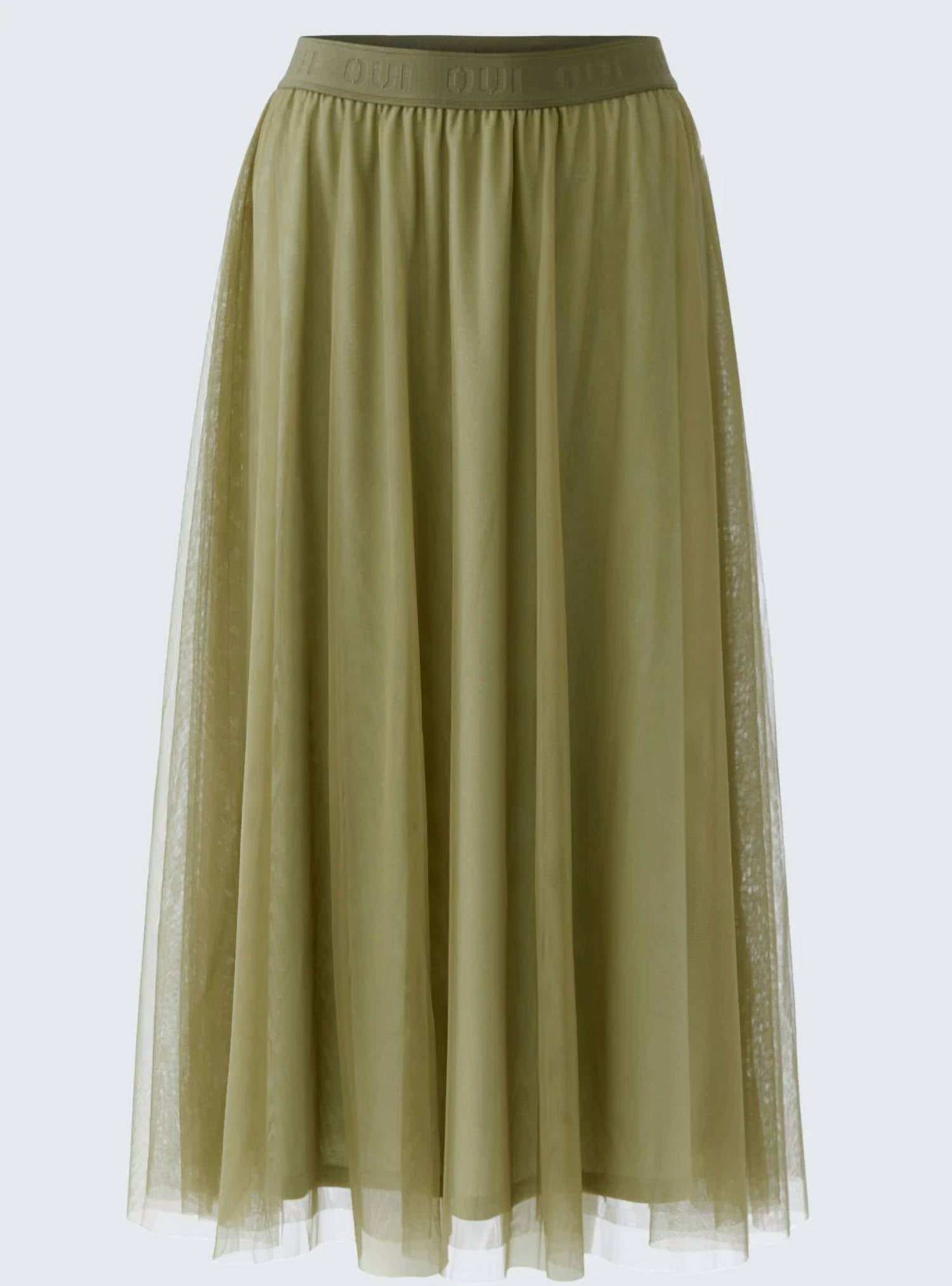 Oui - Women's Pull-on Midi Tulle Skirt