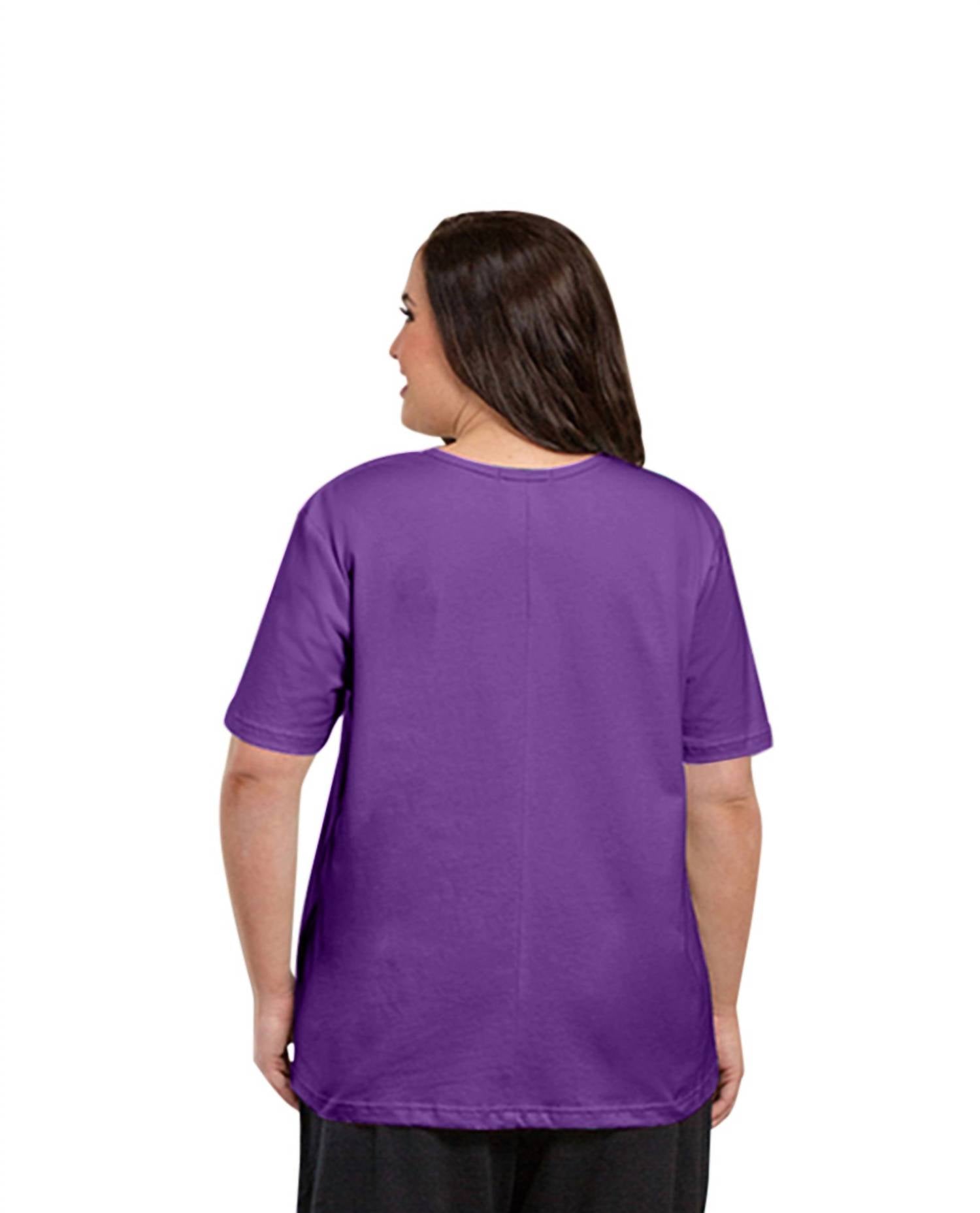 On The Plus Side - Cotton Short Sleeve Tee - Plus