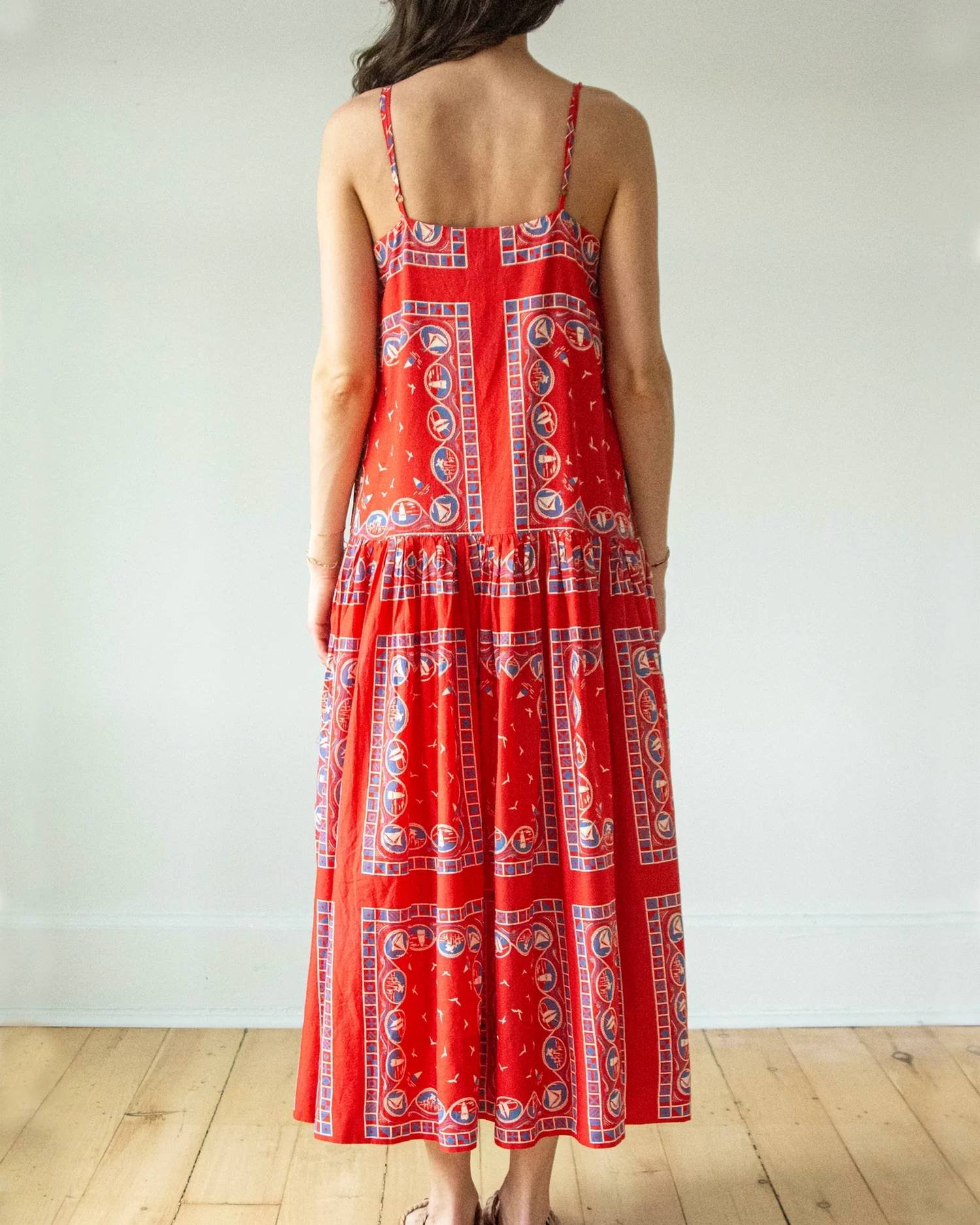 The Great. - Drop Waist Maxi Dress