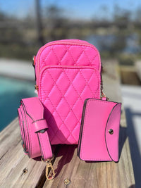 Jen & Co. - Women's Parker Vegan Quilted Crossbody Bag