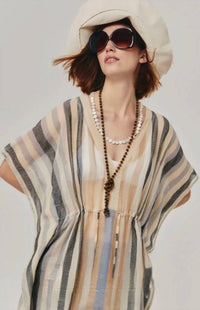 Echo - Abana Stripe Caftan Dress