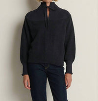 Nation LTD Babette Long Sleeve Sweater in night sky - women's sweater