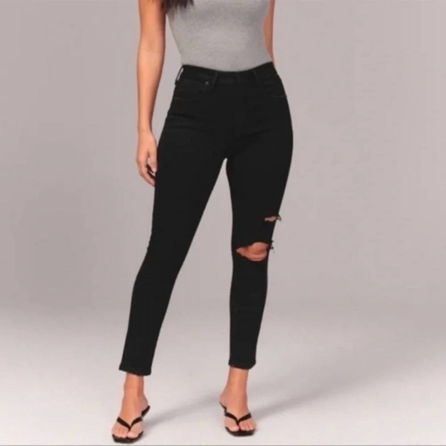 Abercrombie & Fitch - Curve Love High Rise Super Skinny Ankle Jeans