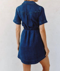 Bella Dahl - Short Sleeve Utility Mini Shirt Dress