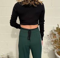 Crescent - Jacqueline Open Back Turtleneck Top