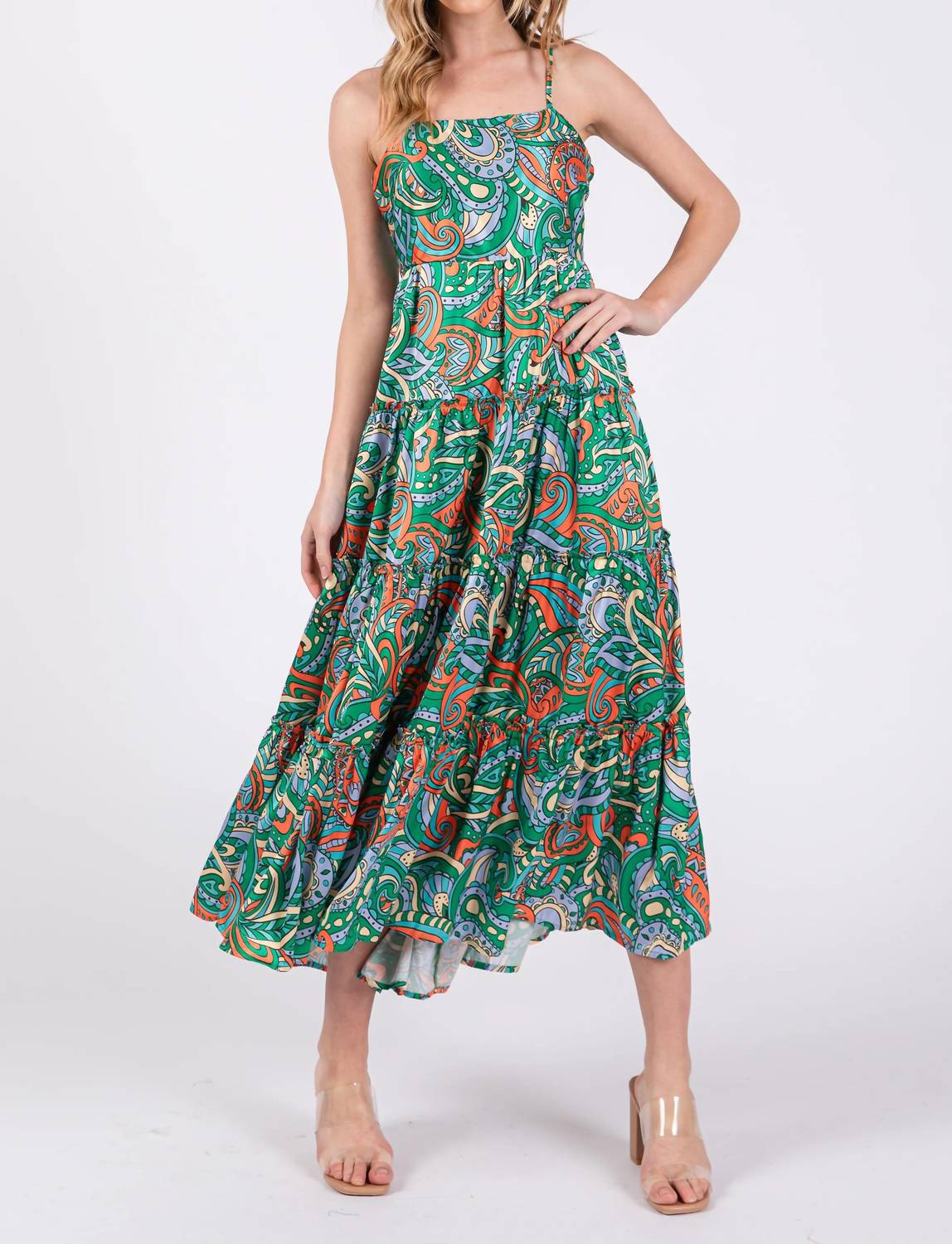 Tcec - Abby Abstract Midi Dress
