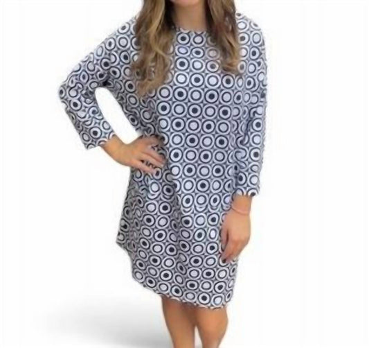 Erma’S Closet - DOT PRINT DRESS WITH FRONT POCKETS