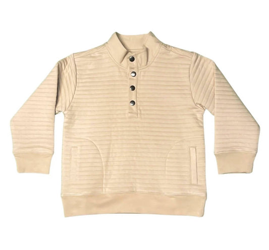 Saltwater Boys Co. - Boy's Lanier Quilted Pullover Sweater