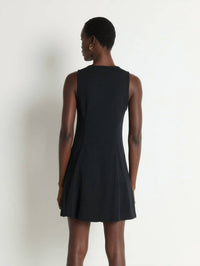Nation LTD Tierra mini dress in jet black - women's dress - detail view