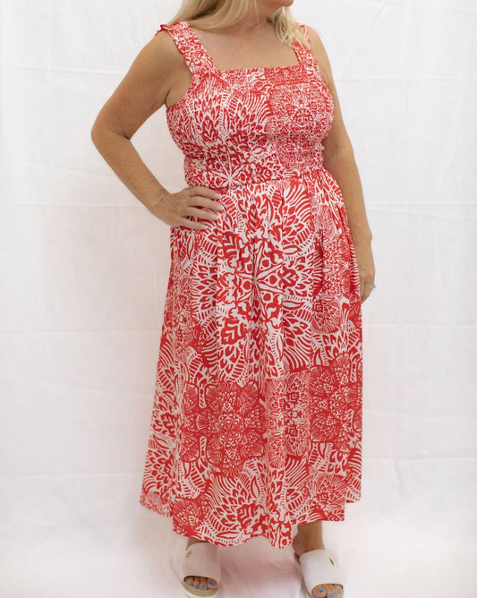 Charlie B - Women's Midi Smocked Dress