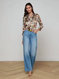 L'Agence - Scottie Wide Leg Jeans