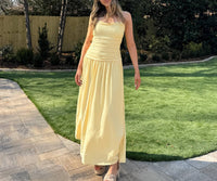 needii Buttercup Maxi Dress in yellow - women's dress