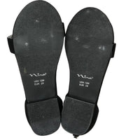 Nina Girls Hidi Dress Sandals in black microsuede 1 - kids' sandal - view 7