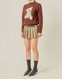 English Factory - Olivia Teddy Bear Knit Sweater