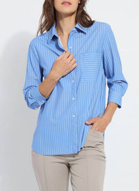 Lysse - 3/4 Sleeve Cropped Schiffler Shirt