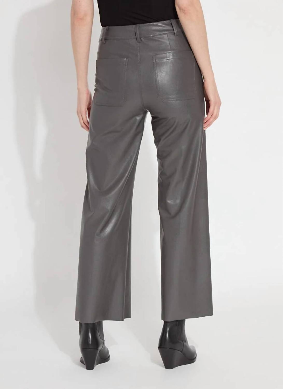 Lysse - Vegan Leather Wide Leg Pant