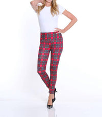Slimsation By Multiples - Wide Band Pull-on Print Ankle Legging