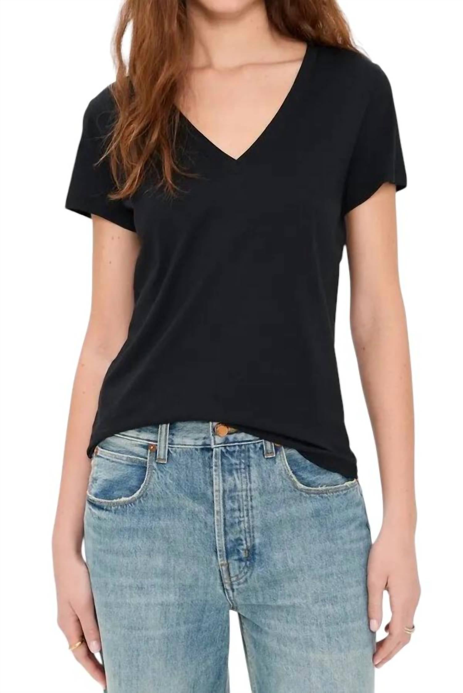 Vince - Essential Cotton V-neck T-shirt