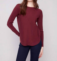 Charlie B - Knit Sweater With Lace-up Cuffs