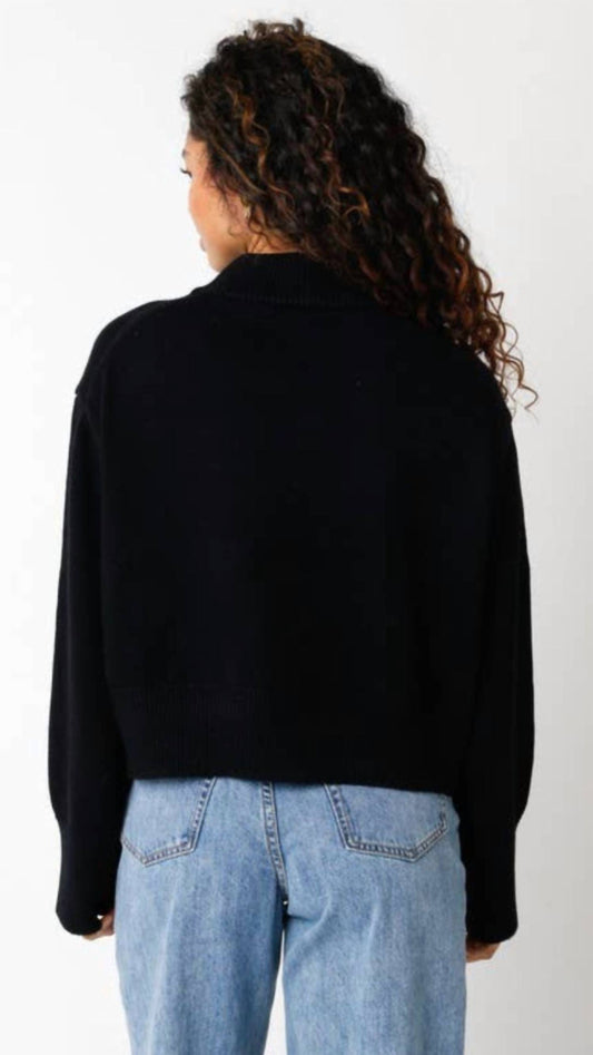 Olivaceous - Mock Neck Sweater
