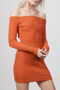 AJOUR MINI KNIT DRESS