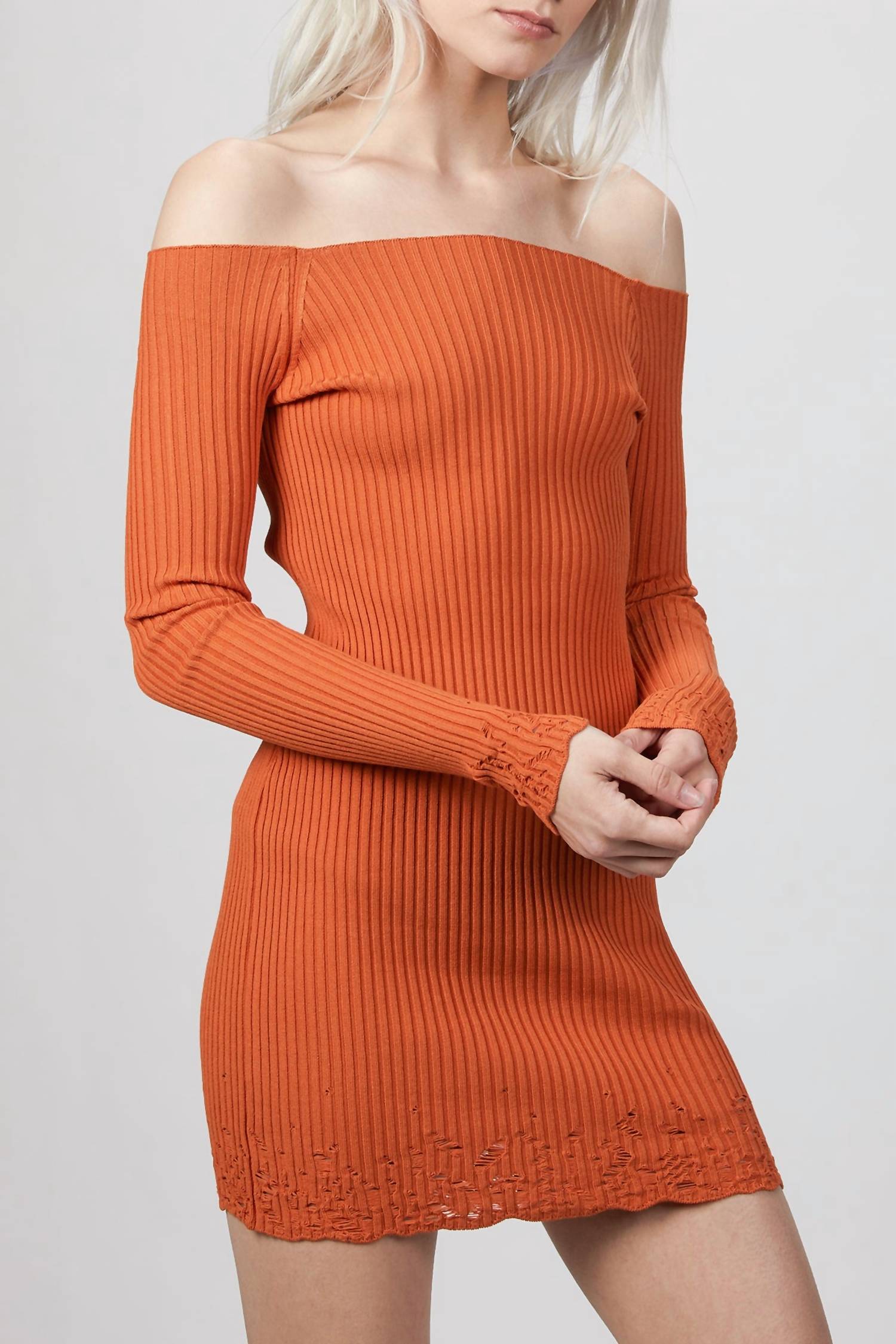 AJOUR MINI KNIT DRESS