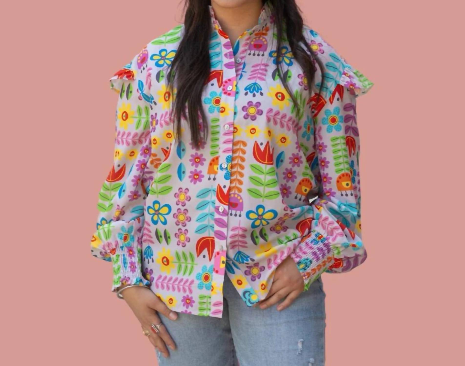 Layerz Clothing - Floral Bridget Top