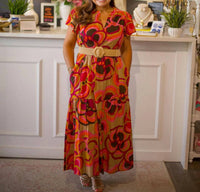 Ivy Jane - Bold Floral Midi Dress