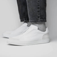 Zelli Italia - Men's Spettacolare Italian Pebble Grain Calfskin Slip On Sneaker