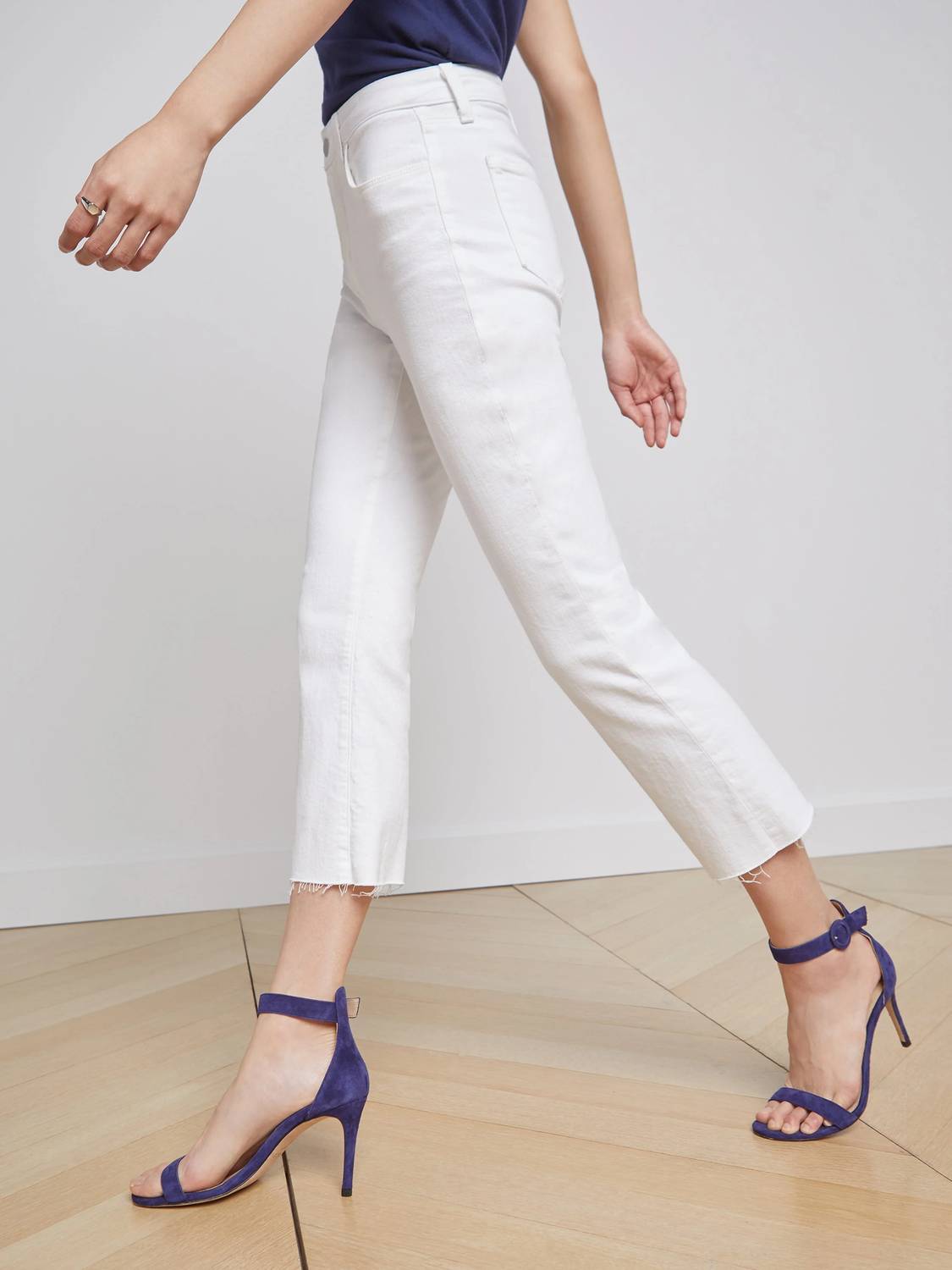 L'Agence - Women's Kendra High Rise Crop Flare Pants