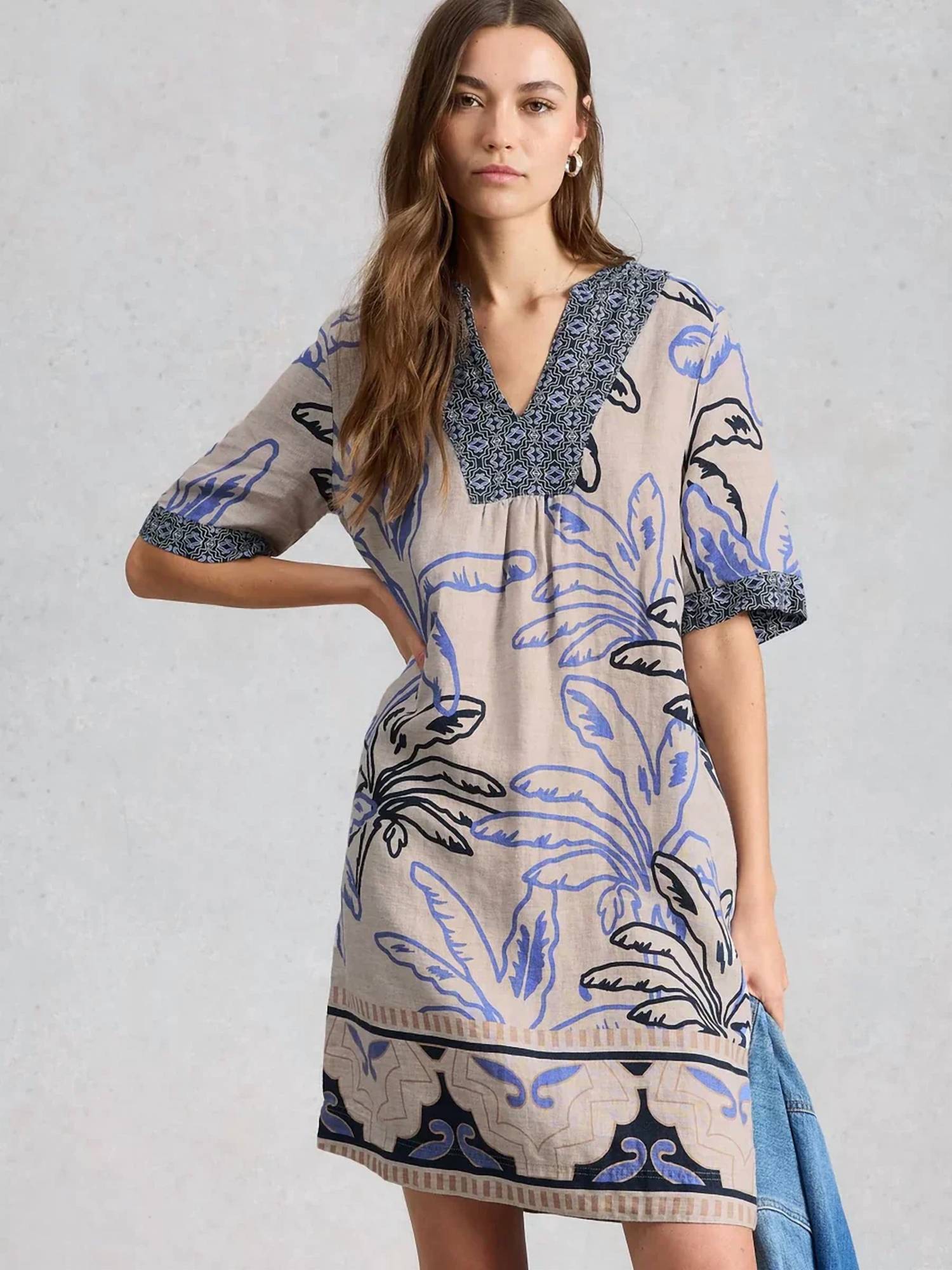 White Stuff - Ash Linen Mini Dress