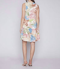 CHARLIE B Floral Tiered Dress in island - women's dress - alternate view