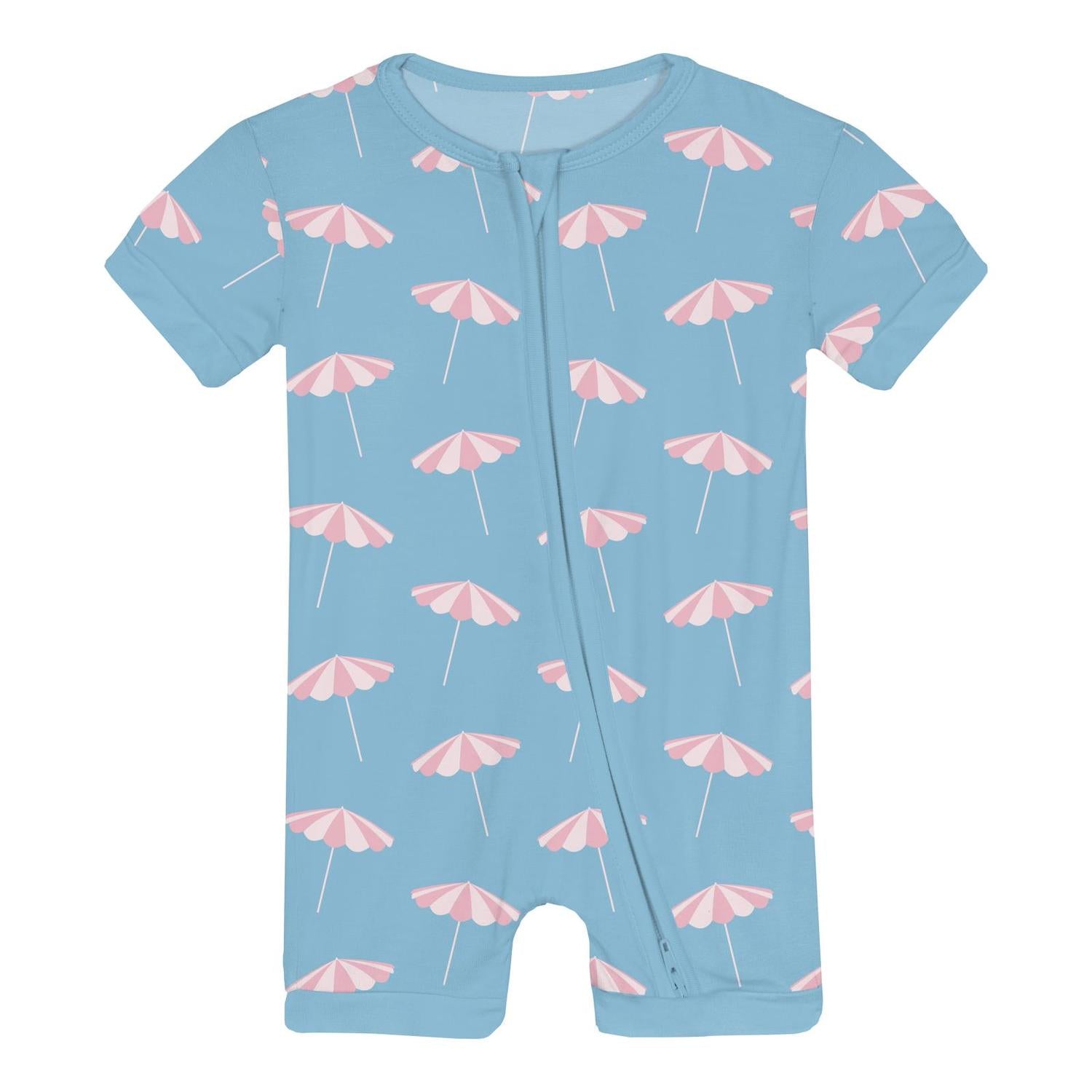 Kickee - Infant & Toddler Unisex Shorty Sleeper With Zipper