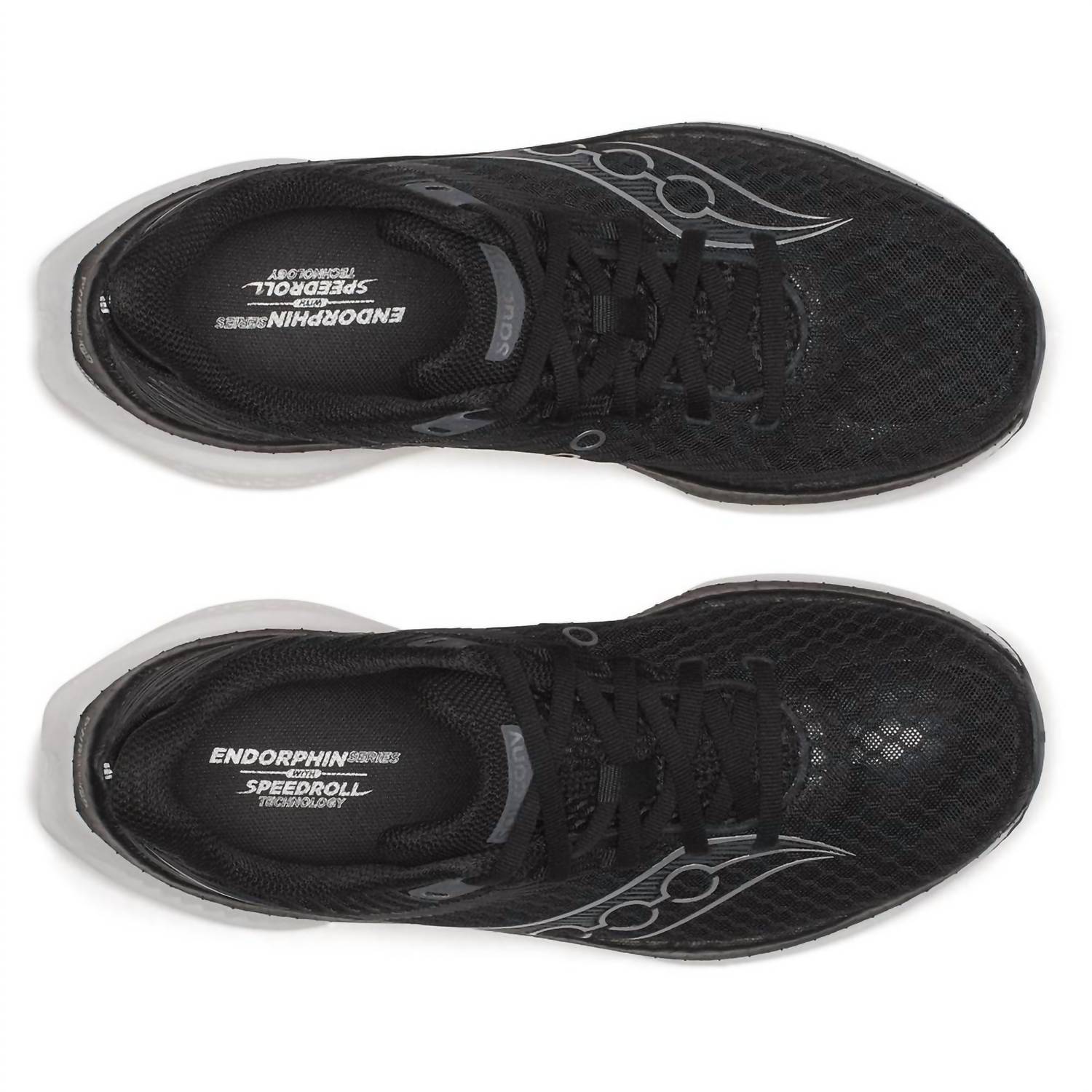 SAUCONY Women's Endorphin Trainer Sneakers in black white - women's shoe - view 4