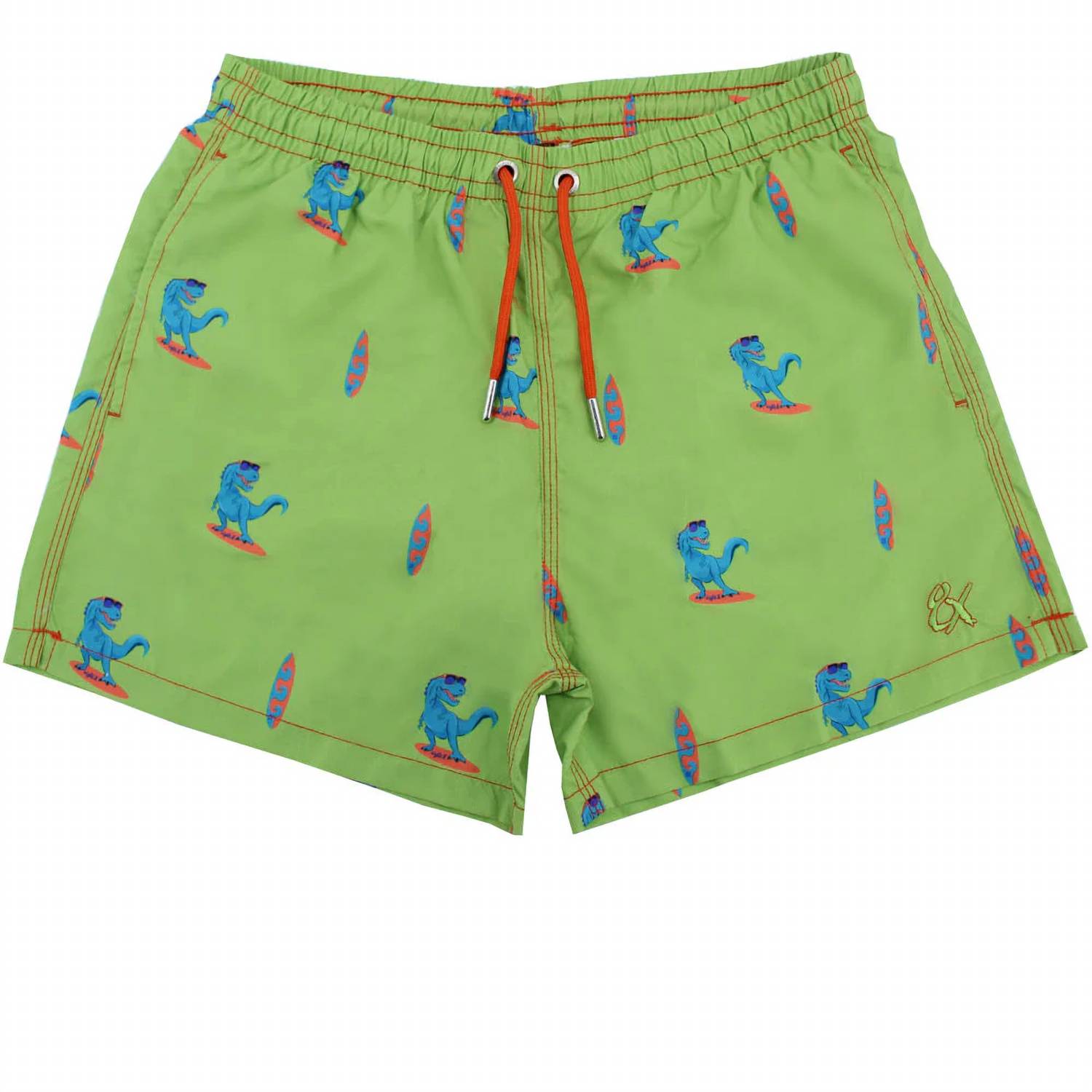 Eight X - Surfing T-rex Print Swim Trunks